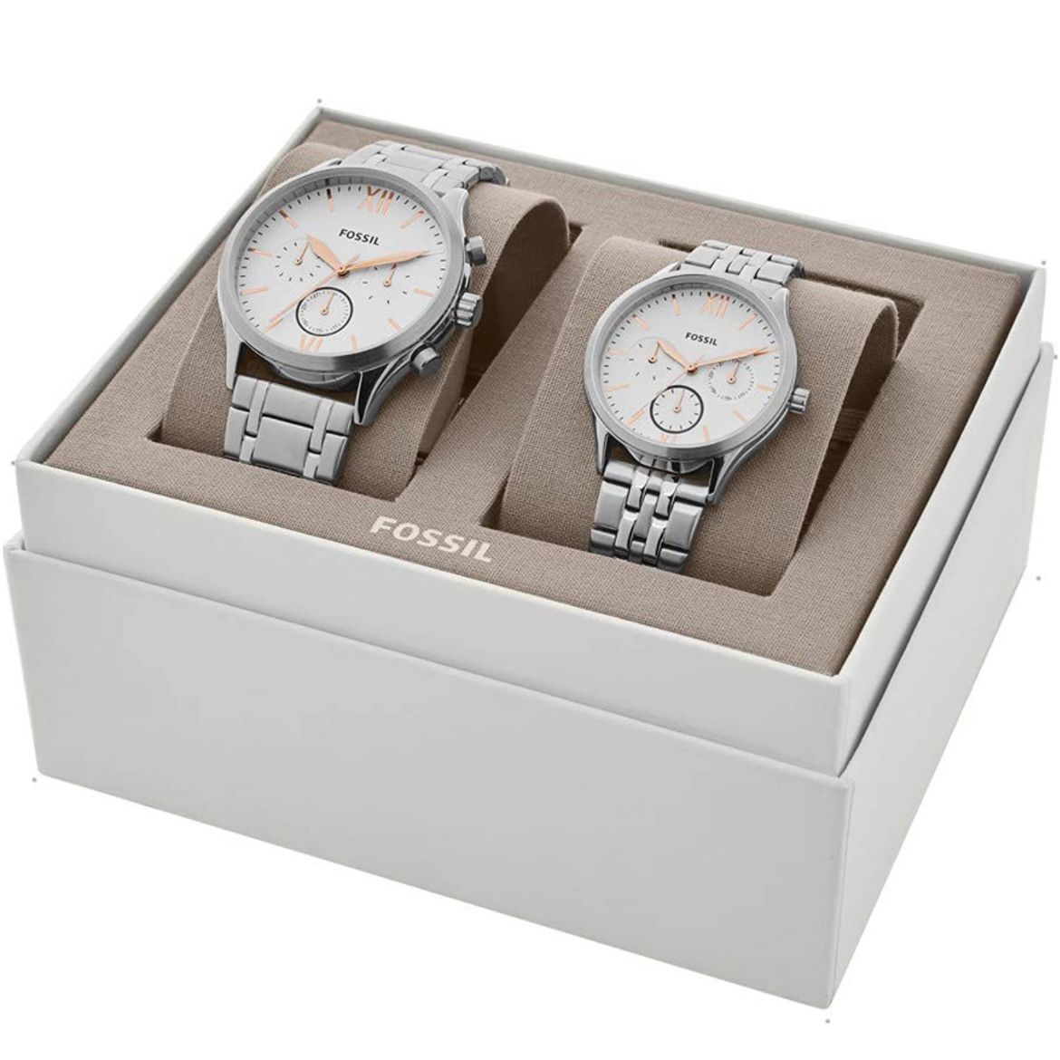 FOSSIL - FENMORE STAINLESS STEEL WATCH SET BQ2468SET