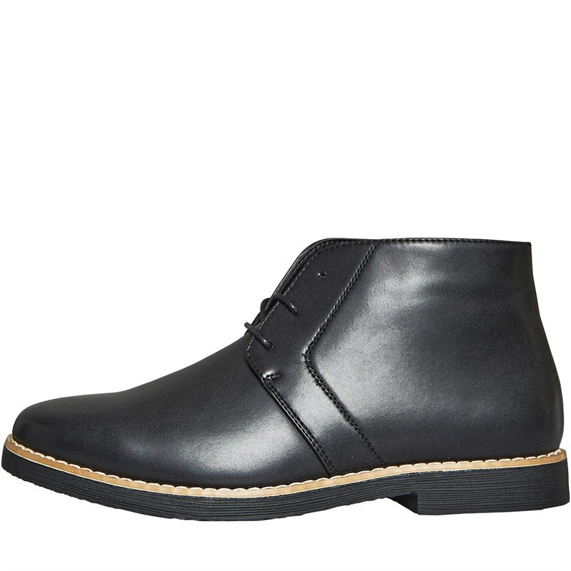 FRENCH CONNECTION - MENS CASUAL CHUKKA BOOTS BLACK