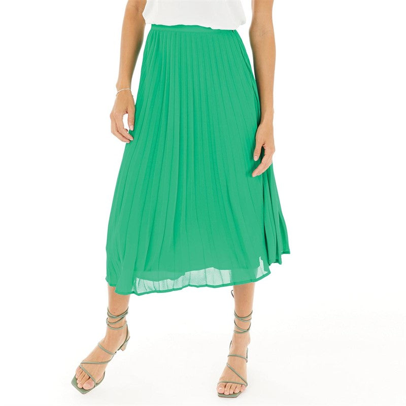 FRENCH CONNECTION - WOMENS PLEAT SKIRT VERIDIAN