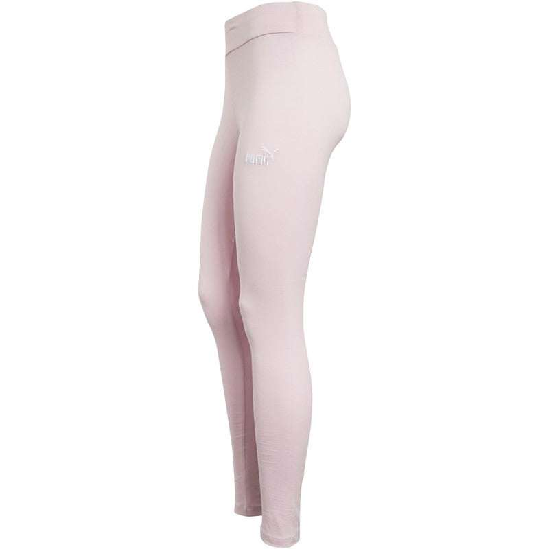 PUMA - WOMENS EMBROIDED LOGO LEGGINGS PINK