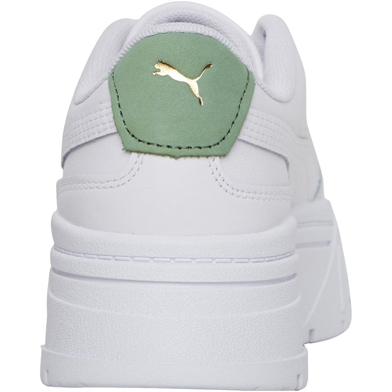 PUMA - MAYZE STACK LUXE TRAINERS WHITE/GREEN