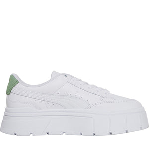 PUMA - MAYZE STACK LUXE TRAINERS WHITE/GREEN