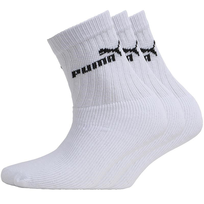 PUMA - JUNIOR 3-PACK CREW SOCKS WHITE