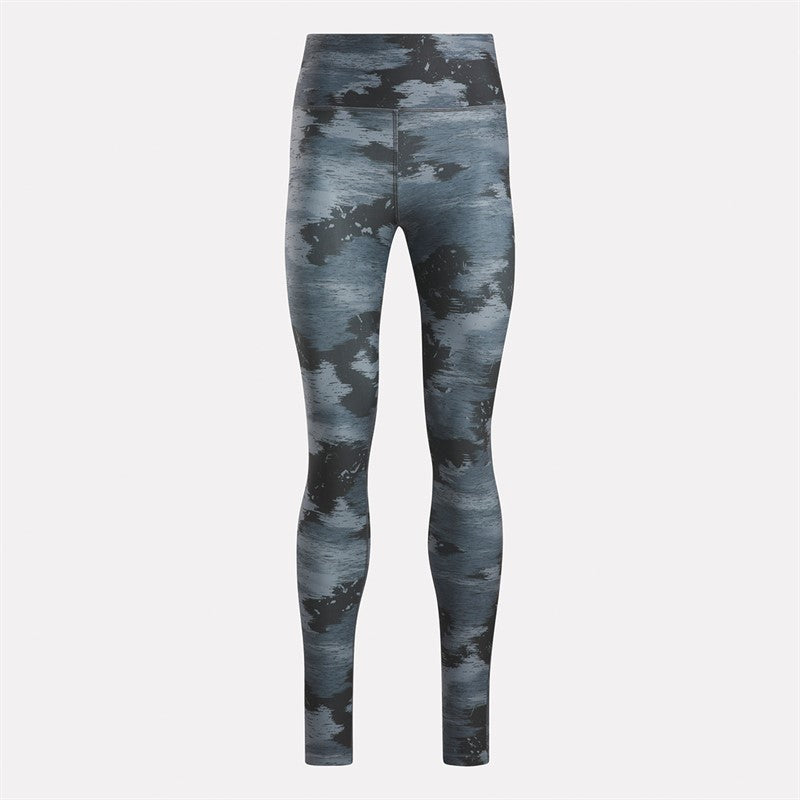 REEBOK - WOMENS WORKOUT SPEEDWICK CAMO LEGGINGS BLACK