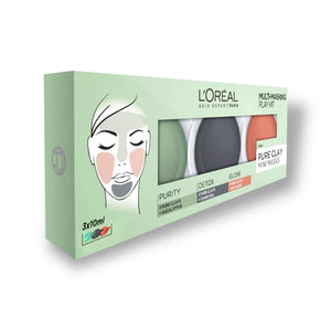 L'OREAL PARIS - PURE CLAY MINI MULTI-MASKING PLAY KIT 3x10ml