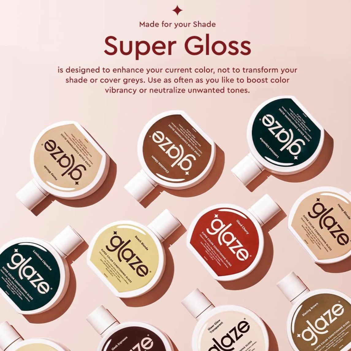 GLAZE - SUPER COLOUR CONDITIONING GLOSS 190ml - SLEEK ESPRESSO