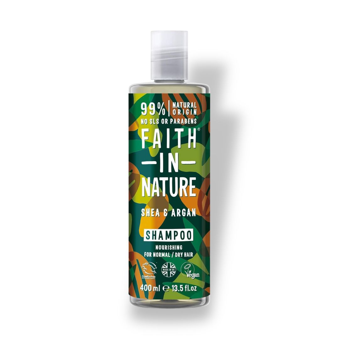 FAITH IN NATURE - NATURAL HAIR SHAMPOO 400ml (V) -  SHEA & ARGAN