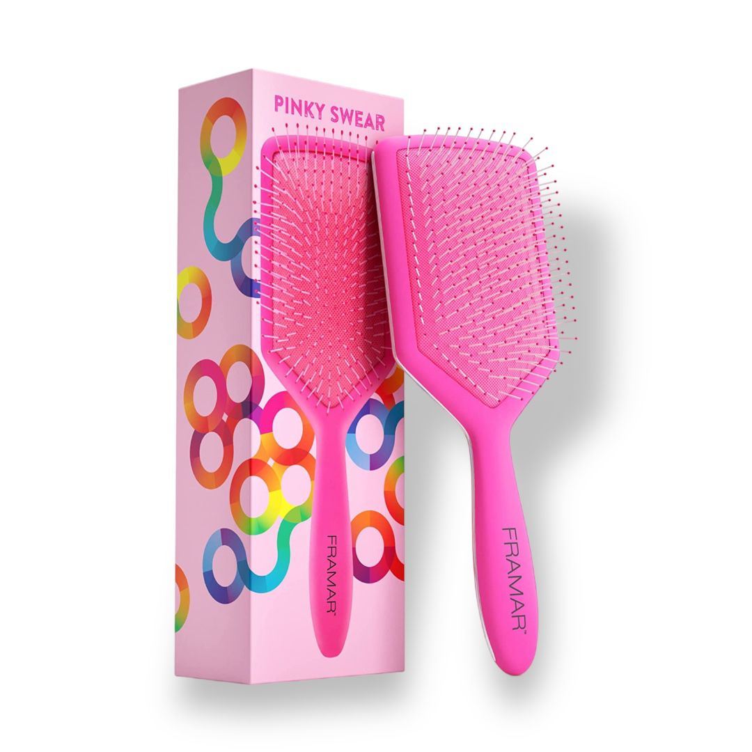 FRAMAR - PADDLE BRUSH FOR THICK HAIR - PINKY SWEAR
