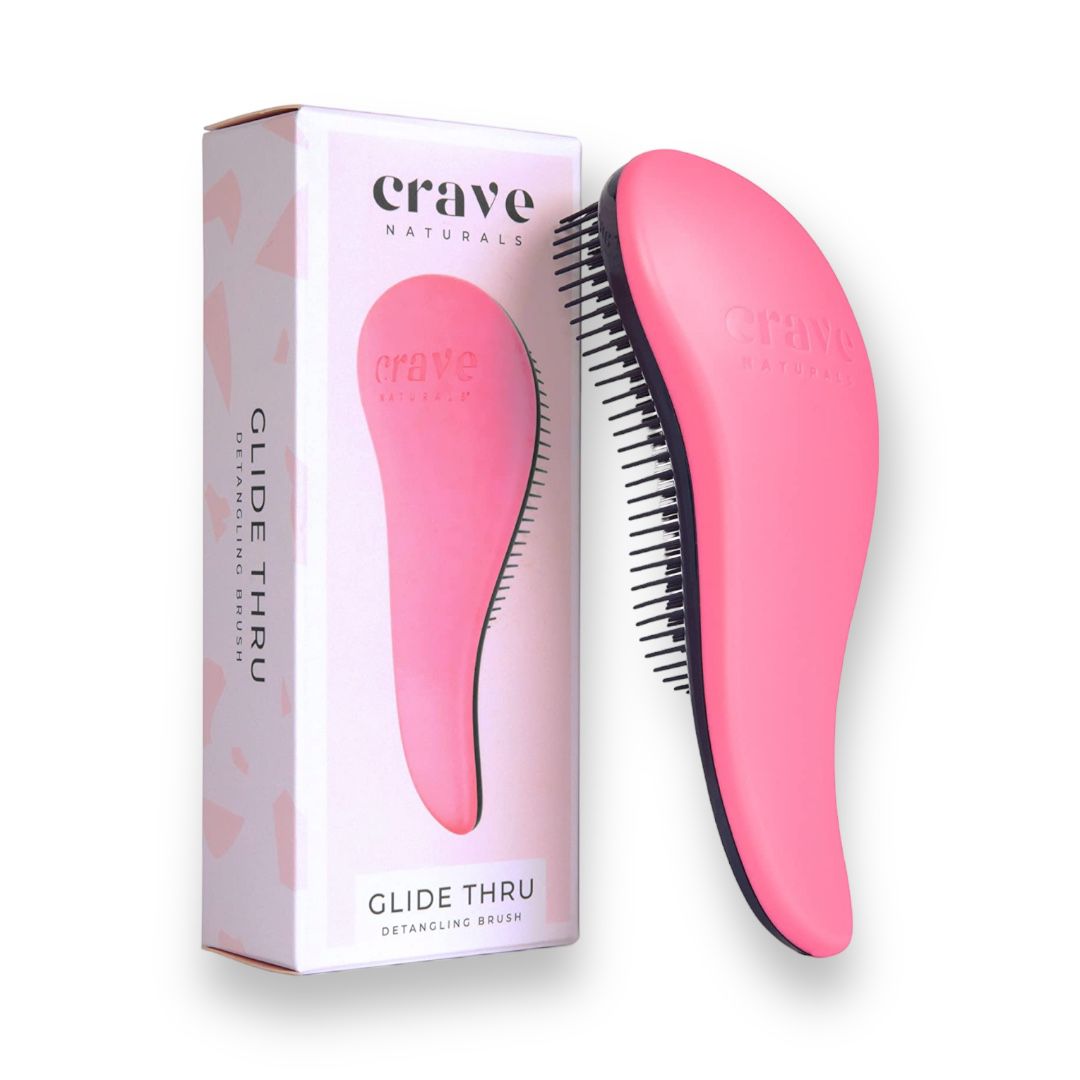 CRAVE NATURALS - DETANGLING BRUSH - PINK