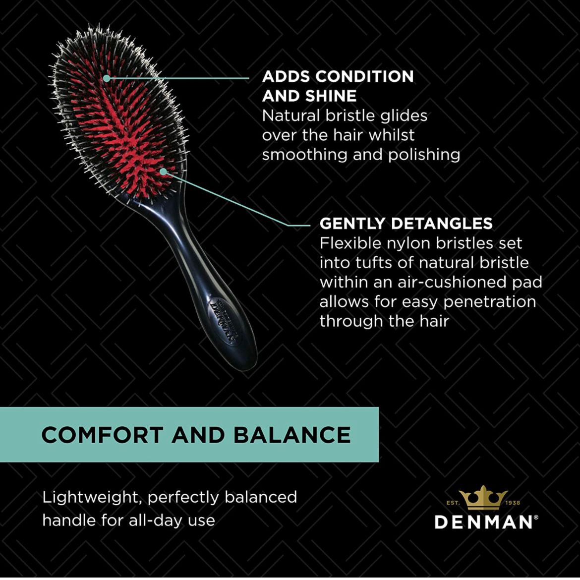 DENMAN - CUSHION HAIR BRUSH - D81M