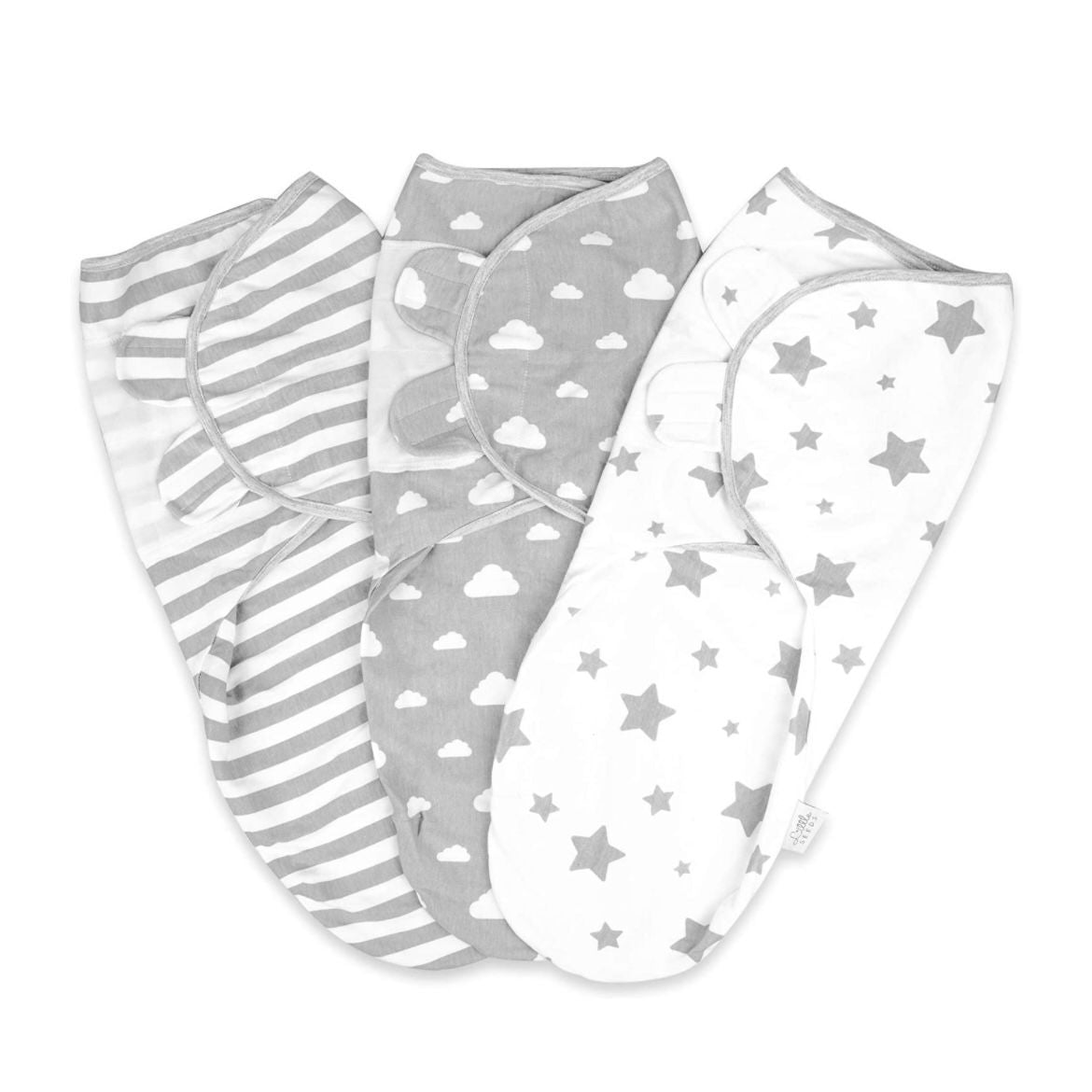 LITTLE SEEDS - BABY SWADDLE BLANKETS 0-3 MONTHS