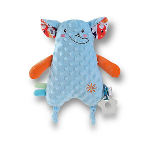 UNMOT - BABY COMFORTER BLANKET TOY - BLUE ELEPHANT