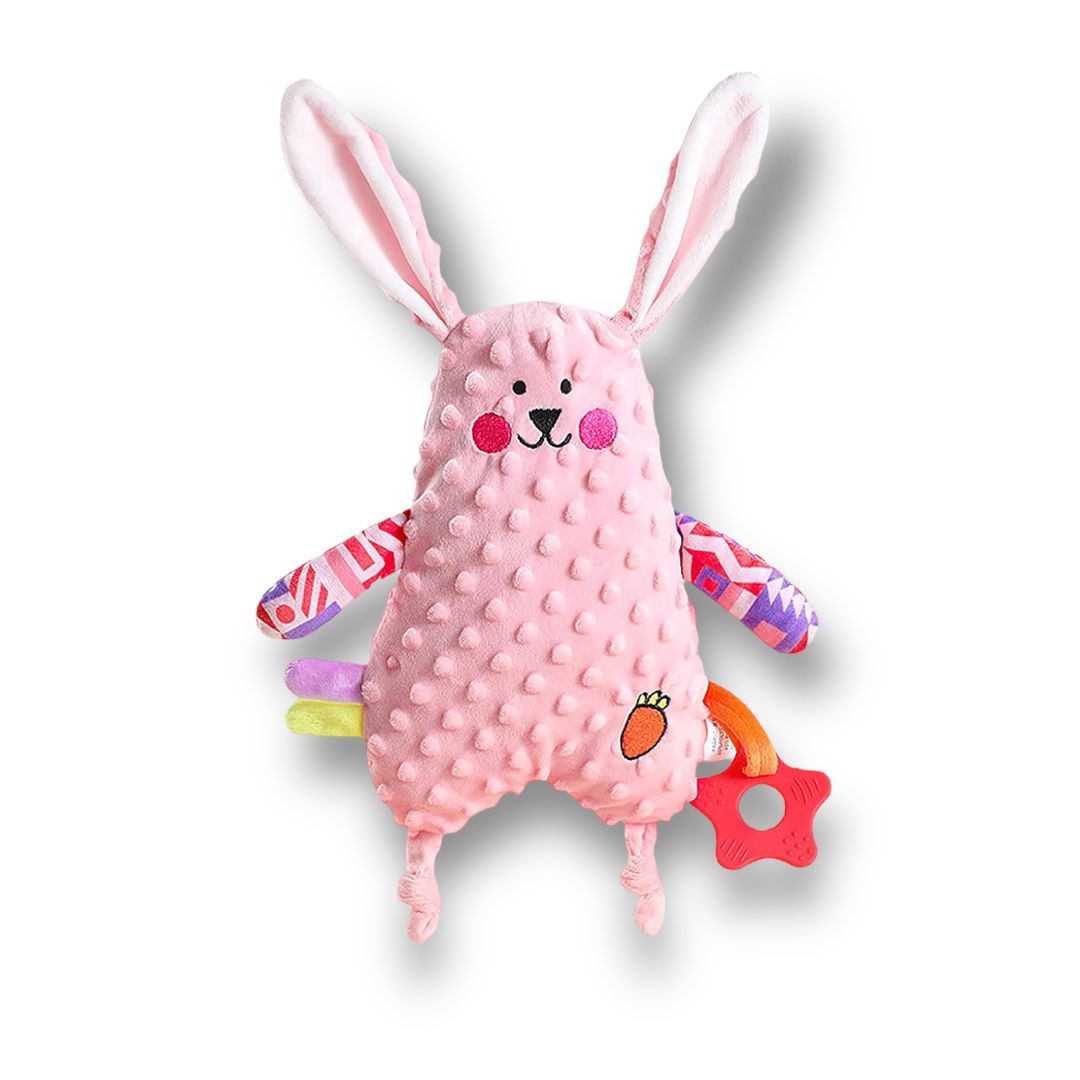 UNMOT - BABY COMFORTER STUFFED TOY - PINK BUNNY