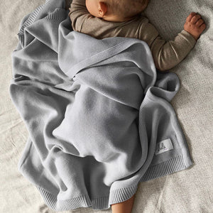 LIVELLA - 100% ORGANIC COTTON PREMIUM BABY BLANKET - GREY