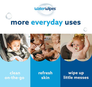 WATER WIPES - ORIGINAL PLASTIC FREE BABY WIPES - 4 PACK