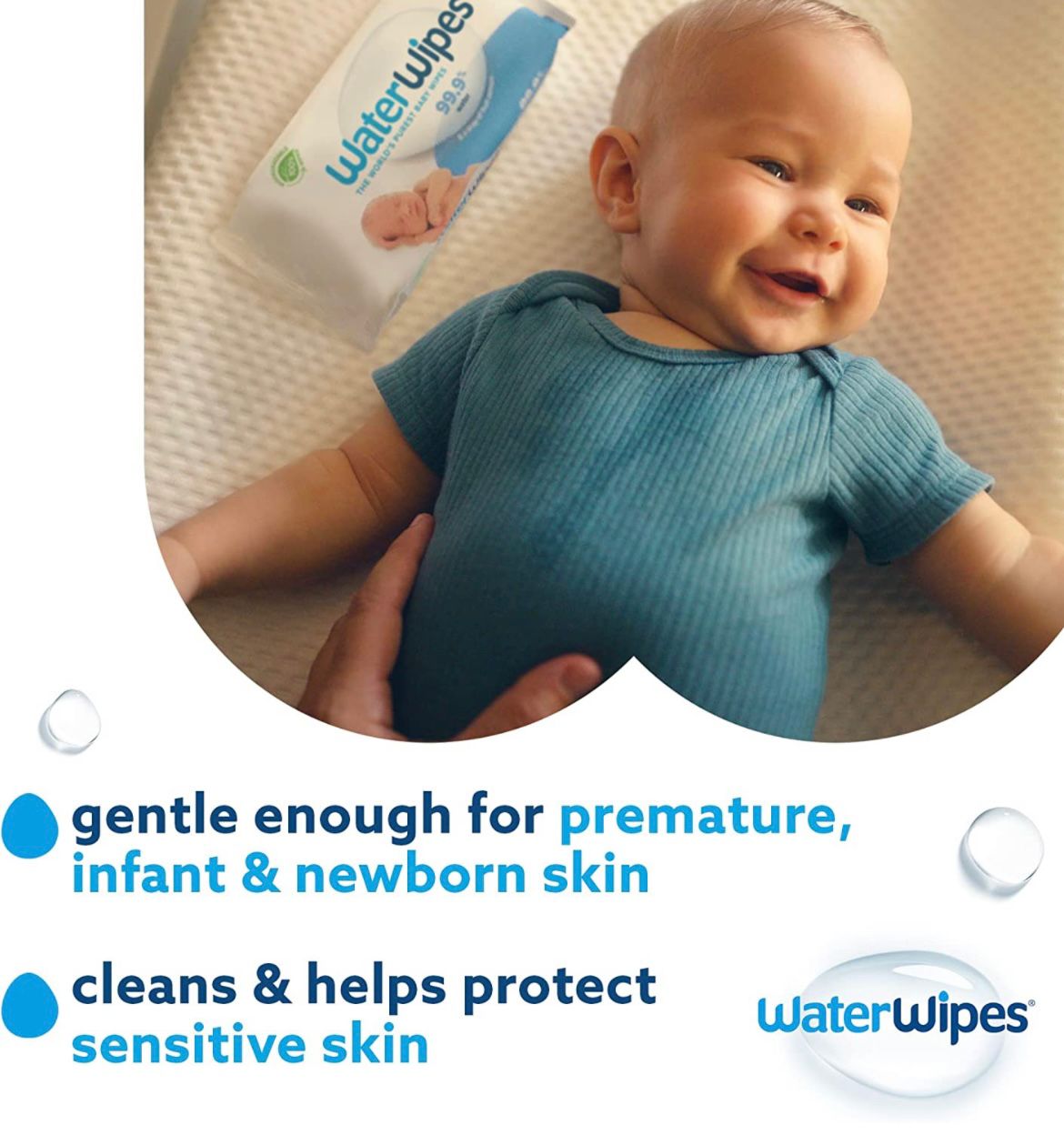 WATER WIPES - ORIGINAL PLASTIC FREE BABY WIPES - 4 PACK