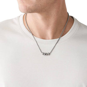 EMPORIO ARMANI - MENS SILVER STAINLESS STEEL NECKLESS EGS2777040