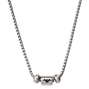 EMPORIO ARMANI - MENS SILVER STAINLESS STEEL NECKLESS EGS2777040