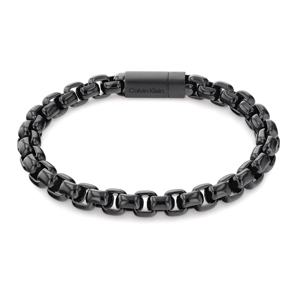 CALVIN KLEIN - ICONIC ID COLLECTION CHAIN BRACELET - BLACK