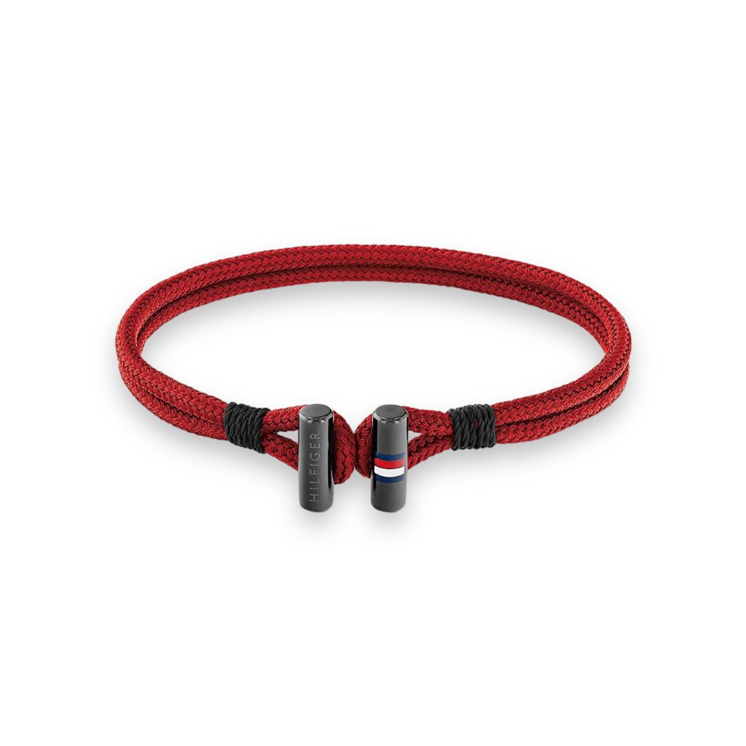 TOMMY HILFIGER - RED NYLON BRACELET