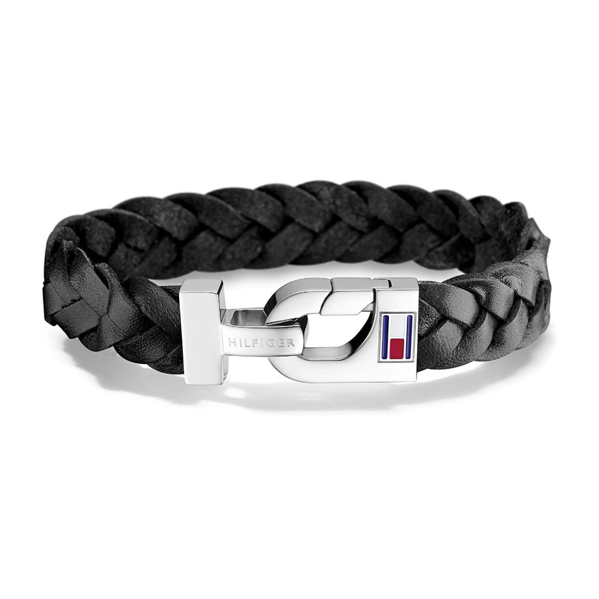 TOMMY HILFIGER - BRAIDED LEATHER HERREN ARMBAND