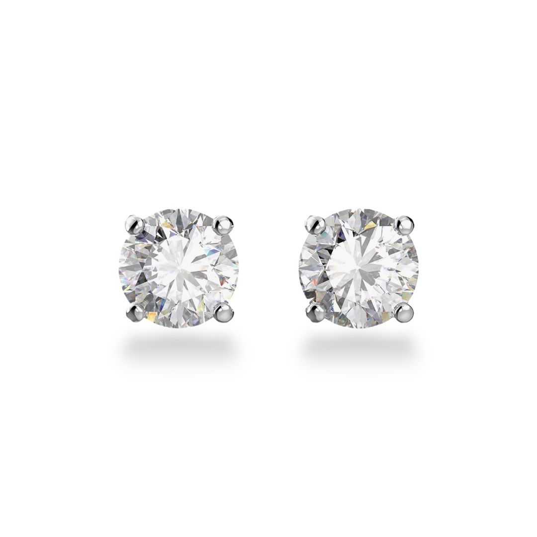 SWAROVSKI - WOMANS ATTRACT COLLECTION RHODIUM EARRINGS
